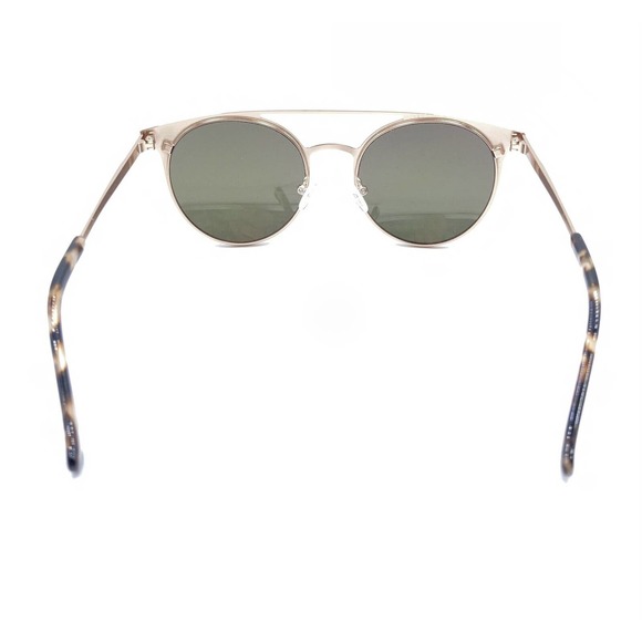 Ramy Brook Rose Gold Metal Round Sunglasses Mirror Gray Lens 52-19 140 Men Women - Picture 5 of 12